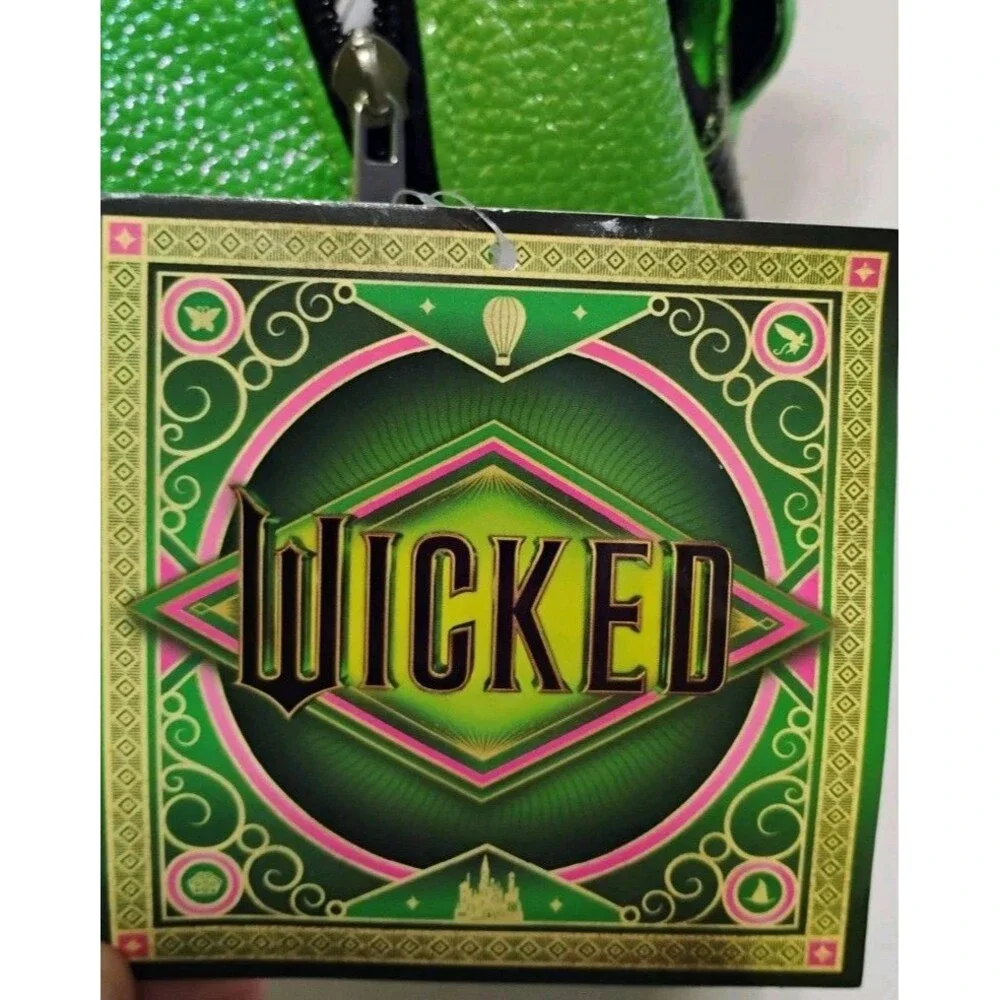 NWT WICKED Mini Backpack Elphaba Witch‎ Silhouette Emerald Green Black Universal